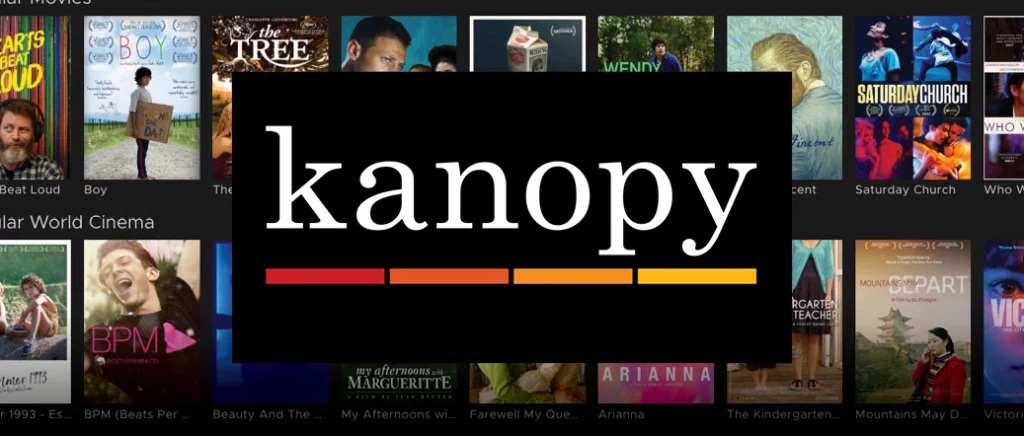 Kanopy banner; 31 Safe & Legal Websites to Watch Free Movies Online