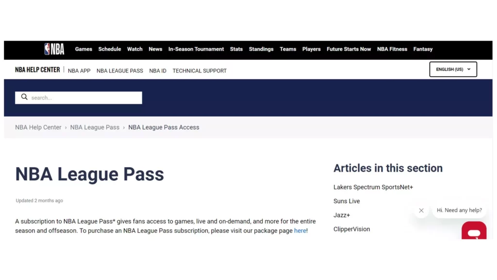 NBA League Pass; Sportsurge Alternatives