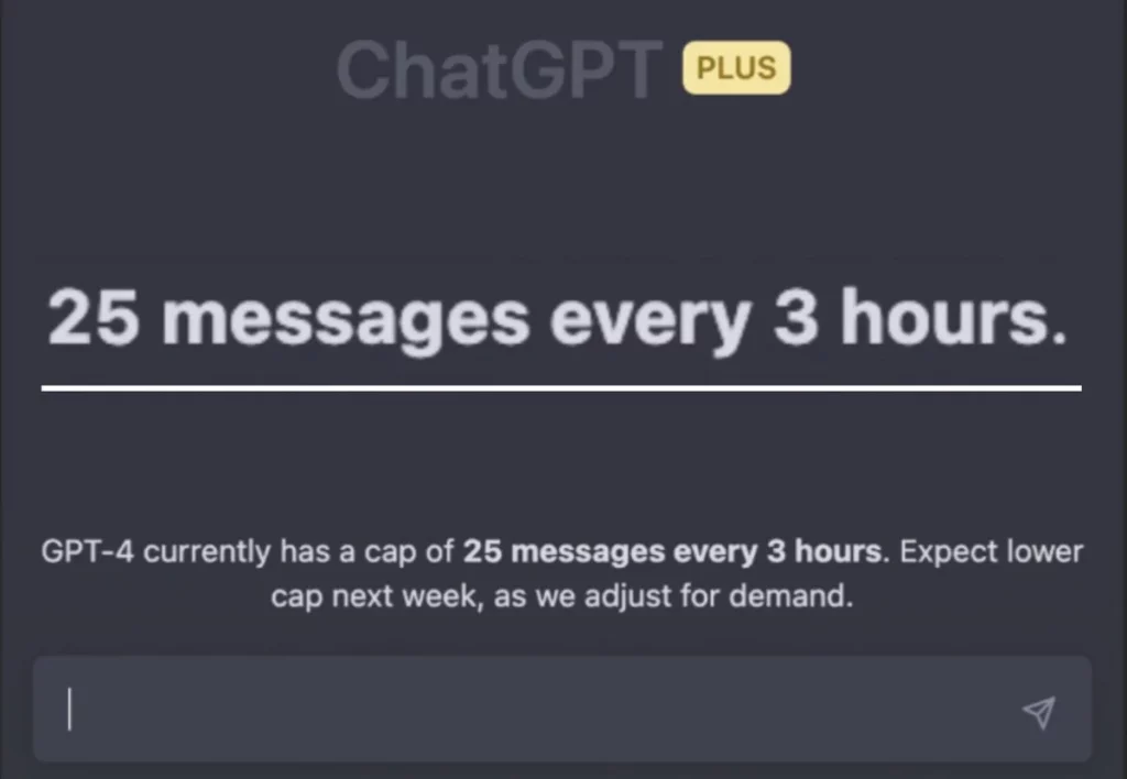 ChatGPT; ChatGPT 4 40 Message Limit; Why Does ChatGPT 4 Have a Limit